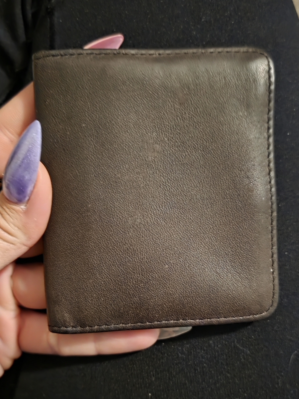 Buxton Brown Genuine Leather Card Wallet